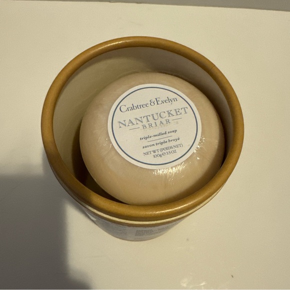Crabtree & Evelyn Triple Milled Soap Nantucket Briar, Set of 3 X 100g Soaps  NEW - Picture 3 of 3